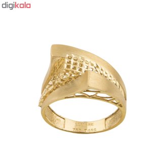 انگشتر طلا 18 عیار زنانه کد R146 — تصویر 5 از 5