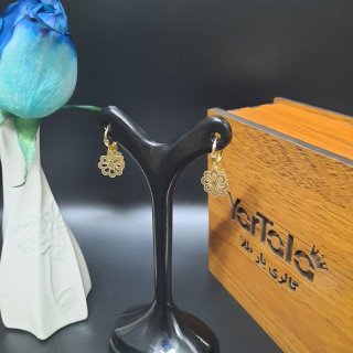 گوشواره طلا 18 عیار زنانه گالری یارطلا کد AG27-2 — تصویر 8 از 8
